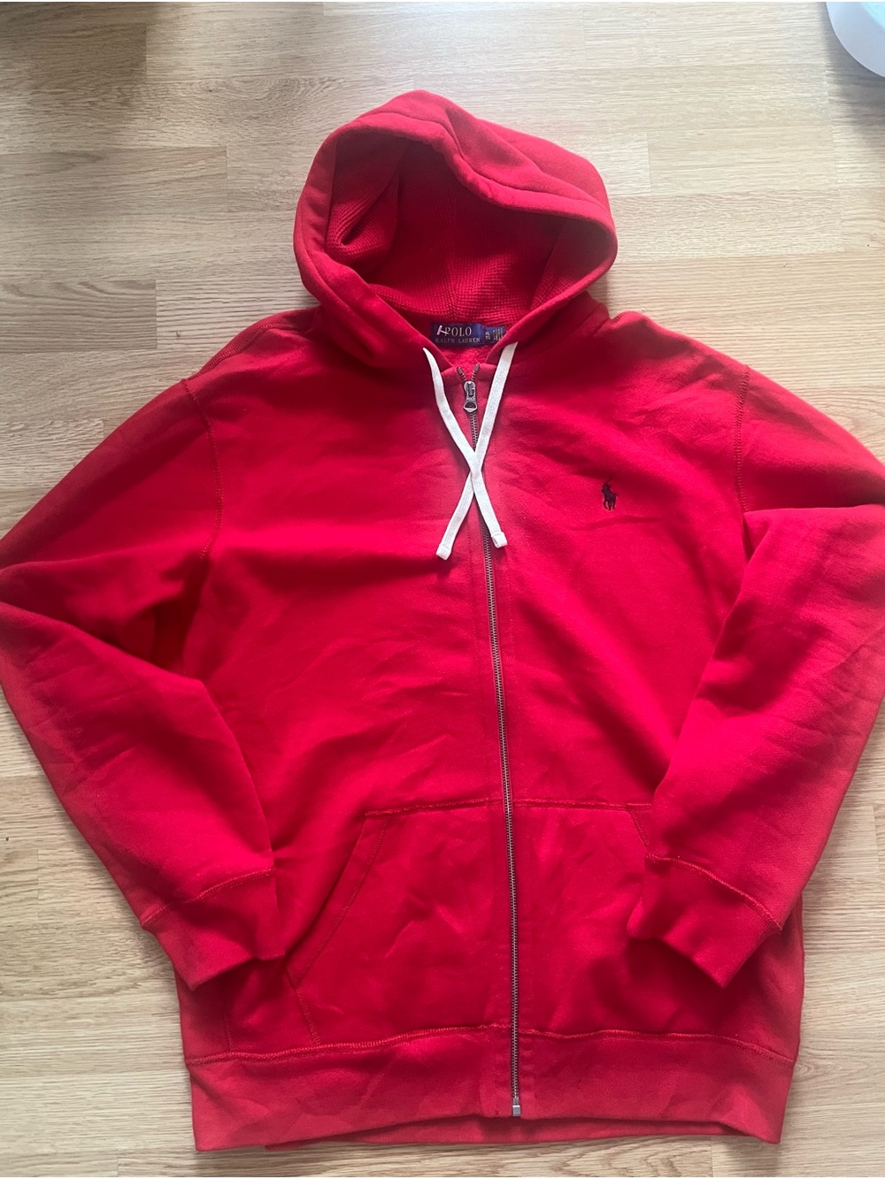 Ralph Lauren Red Full-Zip Hoodie Jacket